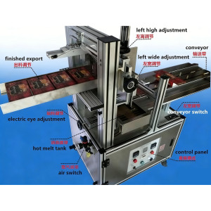 Encoladora Semiautomática de Fusión en Caliente |   Alta Precisión, Personalizable |   Económico para Cajas Cuadradas |   La esteticista para sus productos - Product Image 3