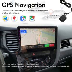 Autoradio stéréo avec CarPlay et commande vocale IA 8+128 Go pour Mitsubishi Outlander 3 GF0W GG0W 2012-2018, navigation GPS, lecteur multimédia vidéo - Product Image 2