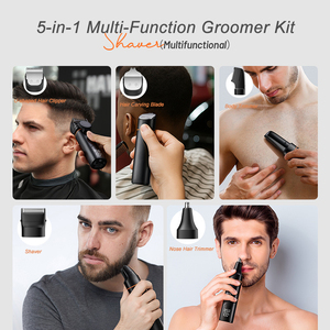 पुरुषों के लिए 2026 नया अपग्रेड इलेक्ट्रिक बॉडी ट्रिमर 5 पुरुषों के लिए 1 गीले सूखे बालों के क्लिपर शेवर ग्रोमिंग किट - Product Image 3