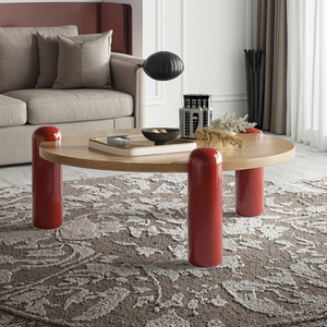 Bàn cà phê tròn bằng gỗ bền <span class=keywords><strong>hi</strong></span>ện đại cho phòng khách-Đồ nội thất thiết kế thân thiện với môi trường - Product Image 2