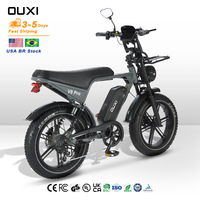 Vélo Électrique Tout-Terrain OUXI V8 Pro 250W, Batterie Amovible 48V 15AH, Longue Autonomie, Stock BR, Pour Adultes