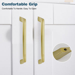 Poignée d'armoire de quincaillerie en alliage de Zinc haut de gamme pratique pour commode tiroir accessoires de chevet opulents pour cuisine salon - Product Image 4