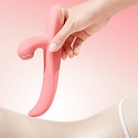 Vibrateur Lapin Rechargeable par USB avec Langue Réaliste, 10 Fréquences et Étanchéité Quotidienne pour Stimulation du Point G et Clitoridienne
