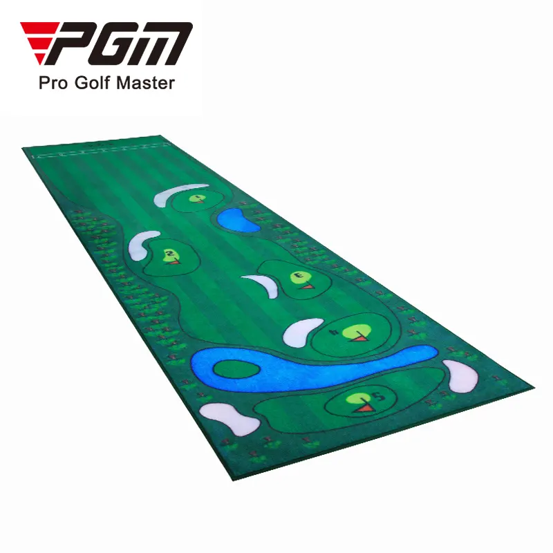 Pgm TL028 7 Manieren Draagbare Fluwelen Golf Mat Zetten 3 Meter Training Indoor Grote Putting Mat