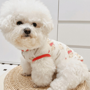 Chaleco para mascotas con estampado de animales, transpirable, de poliéster, ropa de verano para perros pequeños - Product Image 5