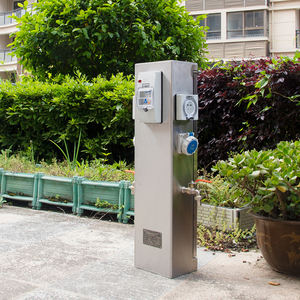 RV güç kaide 32/16 Amp açık güç kaynağı ile ışık, karavan parkı güç sonrası, kamp için peyzaj güç kaide - Product Image 5