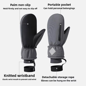 Guanti da sci all'aperto con Snowboard personalizzati alla moda guanti da moto Touch Screen guanti impermeabili da sci innevato da uomo - Product Image 2
