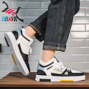 Zapatos Deportivos Impermeables de Caña Alta para Hombre, Otoño 2025, para Estudiantes de Secundaria, Casuales de Verano, Blancos - Product Image 3