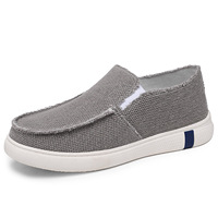 Chaussures en toile pour hommes, baskets plates décontractées respirantes, chaussures de marche polyvalentes pour tous les jours