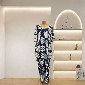 <span class=keywords><strong>Robe</strong></span> longue élégante grande taille pour femme africaine, motif floral, coupe douce, style <span class=keywords><strong>boubou</strong></span>, kaftan, plage, streetwear, vacances - Product Image 5