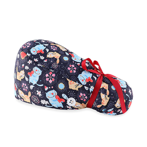 Gorros Quirúrgicos de Moda <span class=keywords><strong>para</strong></span> Enfermeras, Gorros Médicos con Forro de Satén, Suaves y Cómodos, <span class=keywords><strong>para</strong></span> Mujeres y Hombres, Uniformes de Hospital, Estampados de Animales - Product Image 5