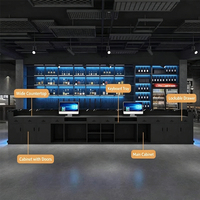 Comptoir de bar industriel laqué pour KTV, lounge et pub, réception rétro pour club