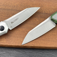 Couteau pliant de poche pour le camping en plein air, outil EDC 7050, lame en acier D2, manche en aluminium et fibre de carbone, couteau de survie et de chasse