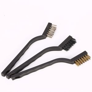 Three-Piece Set Steam Engine <b>Cleaning</b> <b>Brush</b> Plastic Wheel Hub Car Detail Nylon Wire <b>Brush</b> - Product Image 3