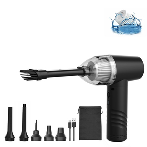 مكنسة كهربائية لاسلكية للسيارة مع كيس، محمولة 2 في 1 للتنظيف الجاف والرطب، وقت تشغيل 30-60 دقيقة - Product Image 2