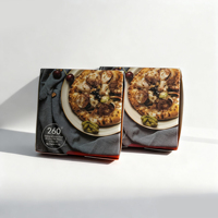 Boîte à compartiments personnalisée écologique pour mini-burger avec compartiment pour sauce, emballage pour shawarma, poulet frit, frites, restauration rapide