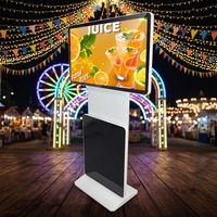 Kiosque tactile vertical d'intérieur de 55 pouces, Android tout-en-un, 360 degrés °   Affichage numérique rotatif