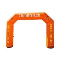 Arche gonflable géante personnalisée avec impression de logo LED, étanche, pour événements de marathon, publicité extérieure