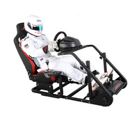 Support de siège de simulateur de course ARTcockpit compatible avec le volant Logitech G29/T300 Formula Force R5