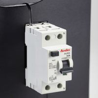 Disjoncteur différentiel modulaire AUR3 (RCCB) 10kA 30mA 2P 63A à réenclenchement automatique, montage sur rail DIN, couvercle résistant au feu en PA66