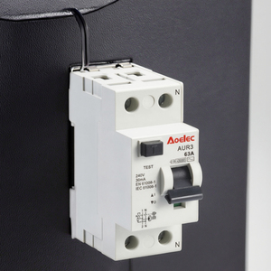 Interruptor Diferencial Modular AUR3 (RCCB) 10kA 30mA 2P 63A con Reconexión Automática, Montaje en Riel DIN, Cubierta Resistente al Fuego PA66 - Product Image 6