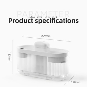 Distributeur d'eau pour animaux de compagnie Intelligence 3L, alimenté par batterie, fontaine à eau pour chat, distributeur d'eau sans fil pour extérieur avec triple filtration - Product Image 5