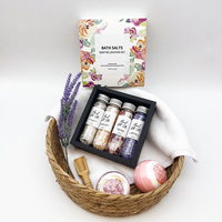 Garam Mandi Kristal Himalaya Pink Vegan Organik Label Pribadi OEM, Batangan Mandi dengan Infus Arang, Herbal, dan Bunga