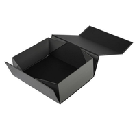 Brillant boîte en carton avec couvercle magnétique, coffret plat pliable en forme de livre, boîtes d'emballage cadeaux