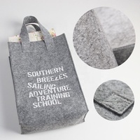 Sac fourre-tout en feutre non tissé en polyester personnalisé avec logo, fait main, réutilisable, durable, pour événements d'entreprise, cadeaux promotionnels, vente au détail