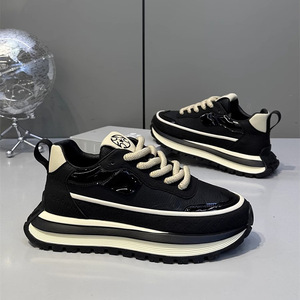 Baskets décontractées pour hommes, nouvelle collection été, respirantes, souples, pour la marche et la course, style papa à semelle épaisse, semelle intérieure en maille PU - Product Image 1