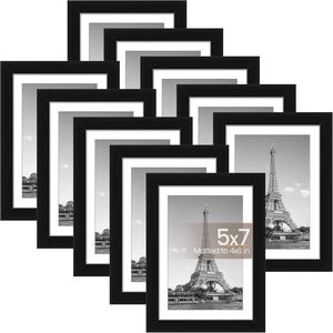 Wholesale 8.5x11 11x14 Inches PVC Black <b>White</b> Gold Display Picture <b>Frame</b> Wall Gallery Photo <b>Frames</b> Photo <b>Frame</b> Home Decoration - Product Image 1