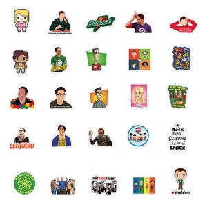 100 Pezzi Adesivi in PVC Rimovibili Graffiti della Serie TV Americana <span class=keywords><strong>The</strong></span> <span class=keywords><strong>Big</strong></span> <span class=keywords><strong>Bang</strong></span> per Decorazione Casa - Product Image 5