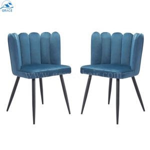 Vente en gros de chaise de salle à manger en métal design <span class=keywords><strong>scandinave</strong></span> moderne chaise rembourrée légère personnalisée pour la maison bureau hôtel salle de sport bar - Product Image 2