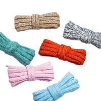 Olian Lacets de chaussures personnalisés 6MM lacets en corde de coton chanvre lacets ronds beiges pour lacets de chaussures SB Dunks Sneaker