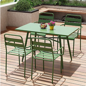 Biệt thự sân ngoài trời ghế trà sữa cà phê cửa hàng thanh bàn ghế nhiều màu sắc bàn ăn và Ghế bộ - Product Image 3