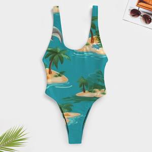 Image personnalisée Maillot de bain une pièce femme taille haute impression personnalisable respirant caractéristique taille XL - Product Image 6