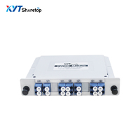 Modul MUX/DEMUX 1U 19 Inch Rack Mount Single/Dual Fiber 8CH CWDM/DWDM/OADM untuk Jaringan Backbone 5G