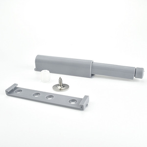 Loquet magnétique gris moyen pour porte de placard ou tiroir avec vis et support de fixation - Product Image 1