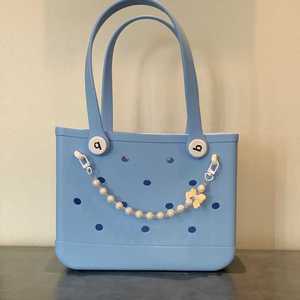 Eva Unisex Bog <span class=keywords><strong>g</strong></span> çanta su geçirmez küçük kızlar kadın seyahat küçük çanta zincir dekorasyon Tote çanta ile yeni tasarım plaj çantası - Product Image 6