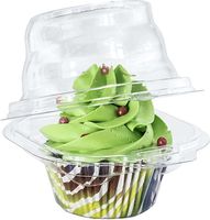 Boîte à gâteau transparente jetable en plastique, matériau PET, pour sushi, salade, sucre, stockage alimentaire, usage domestique