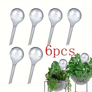 6pcs Automatic <b>Flower</b> Watering System Watering Globes PVC Automatic Small Plant Watering Balls Plant Watering System - Product Image 6