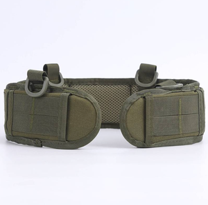 DFB1206 Ceinture tactique de combat camouflage pour console, fine, avec plateforme Molle et bretelles détachables, dotée de 4 anneaux en D - Product Image 6