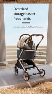 Современная роскошная разборная складная металлическая коляска для домашних животных, многофункциональная сумка, сверхлегкая, портативная, для кошек, собак и всех видов домашних животных - Product Image 5