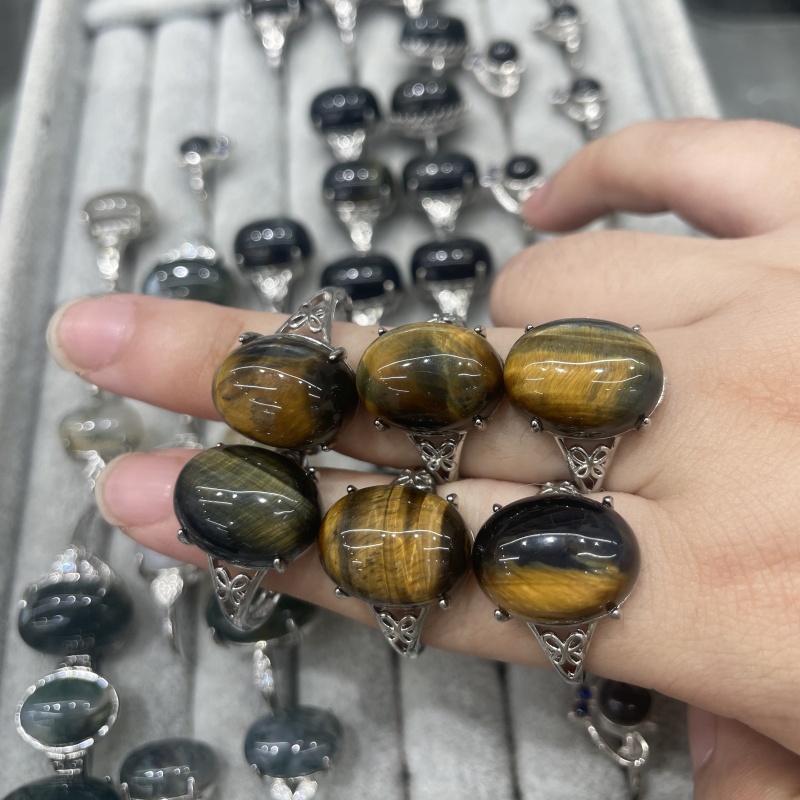 Yellow Blue Tiger Eye Stone