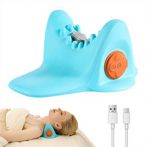 Oreiller de traction cervicale chauffant sans fil pour la relaxation du cou et des épaules, masseur de nuque pour soulager la douleur - Product Image 1