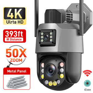 Icsee 6MP 50x <span class=keywords><strong>Zoom</strong></span> quang học Wifi NVR kitcctv ngoài trời mới nhất không thấm nước an ninh wifi máy ảnh Kit ống kính kép hệ thống <span class=keywords><strong>camera</strong></span> không dây - Product Image 3