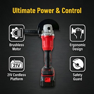 20V Brushless Cordless Angle 125mm Variable Speed 500-3500RPM Industrial Cutting Grinding <b>Tool</b> JMJ-001 <b>Powerful</b> Performance Equi - Product Image 4