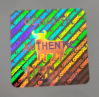 Autocollant holographique 3D avec logo personnalisé