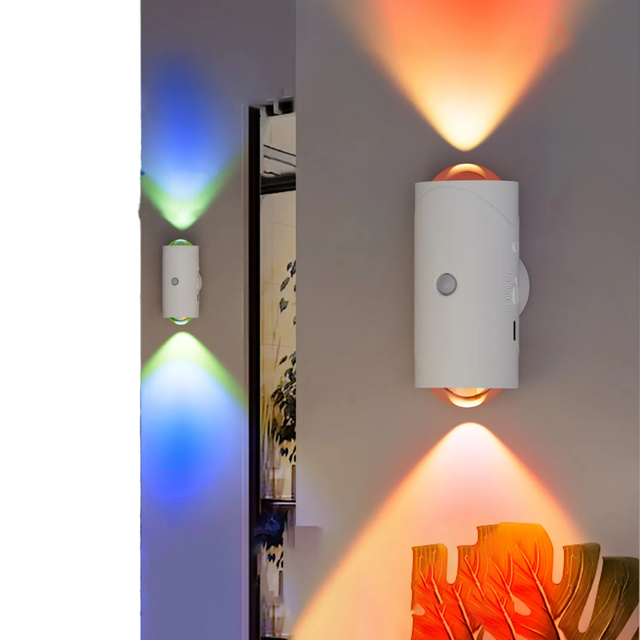 Smart LED Touch Control Dimmable Battery Powered USB Recharge Remote Control Minimalist Mini Wall Light Magnetic Mounting