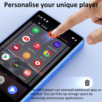 Pemutar MP3 Android MTK6750 untuk WiFi 4.02'' Layar Sentuh IPS Mendukung Aplikasi Streaming Perjalanan Sehari-hari 2GB RAM+16GB ROM 2000mAh